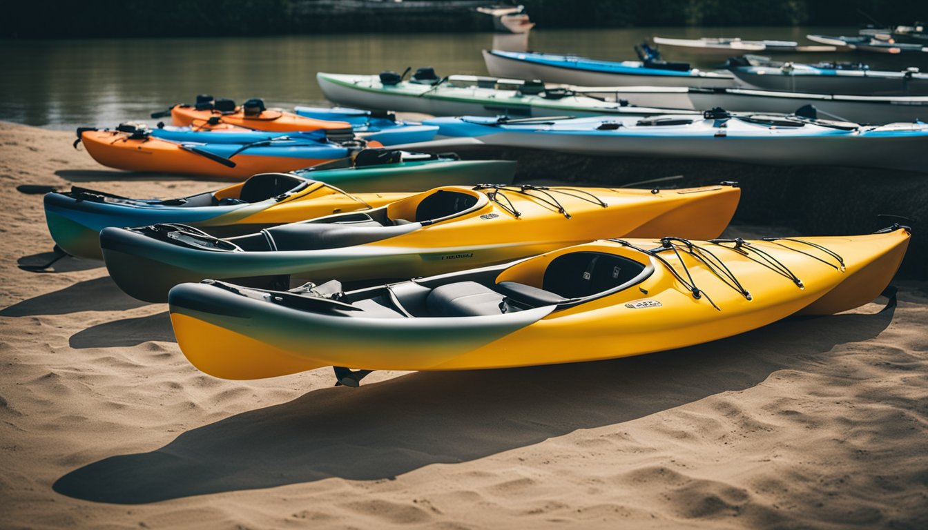 Five fishing kayaks ranked by experts in 2024. Displayed with ratings